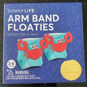 COPY - Sunny life arm band floaties for children. crab floaties, unisex